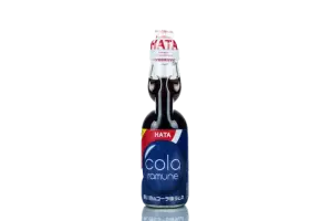 Hata Ramune Cola - Japanese Carbonated Soft Drink with a Classic Cola Taste | مشروب هاتا راموني كولا - مشروب غازي ياباني بنكهة الكولا الكلاسيكية