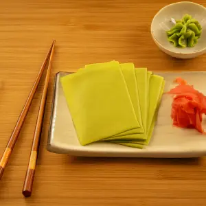Green Sesame Sheets (Mamenori) - High-Quality Wrapping Sheets for Sushi, Rolls, and Japanese Cuisine | صفائح السمسم الخضراء (مامونوري) - أوراق تغليف بجودة عالية للسوشي، اللفائف، والمأكولات اليابانية