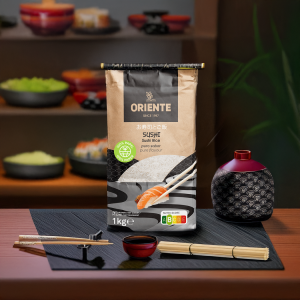 Sushi Rice - High-Quality Short Grain Rice for Sushi, Rice Bowls, and Japanese Recipes | أرز السوشي قصير الحبة بجودة عالية لتحضير السوشي، أطباق الأرز، والوصفات اليابانية