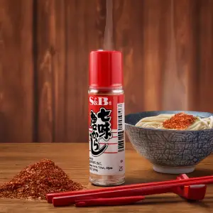 Assorted Chili Pepper S&B Tougarashi - High-Quality Japanese Chili Spice Mix for Soups, Noodles, and Authentic Dishes | مزيج الفلفل الحار المتنوع S&B توغاراشي - توابل يابانية بجودة عالية للشوربات، النودلز، والوصفات الأصيلة