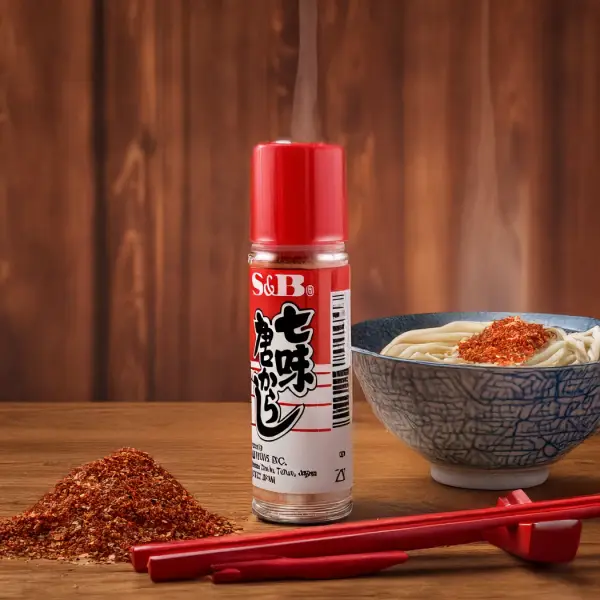 Assorted Chili Pepper S&B Tougarashi - High-Quality Japanese Chili Spice Mix for Soups, Noodles, and Authentic Dishes | مزيج الفلفل الحار المتنوع S&B توغاراشي - توابل يابانية بجودة عالية للشوربات، النودلز، والوصفات الأصيلة