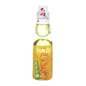 Hata Ramune Lychee - Japanese Carbonated Soft Drink with Exotic Lychee Flavor | مشروب غازي ياباني هاتا راموني بنكهة الليتشي الفريدة