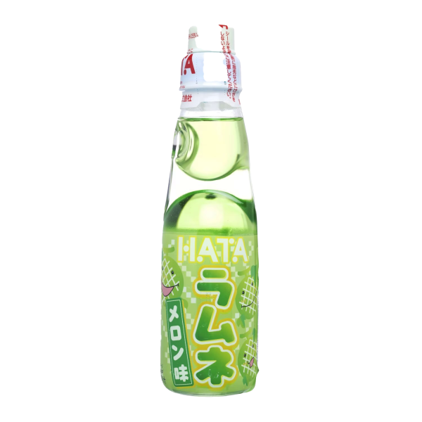 Hata Ramune Melon - Japanese Carbonated Soft Drink with Melon Flavor | مشروب غازي ياباني هاتا راموني بنكهة البطيخ