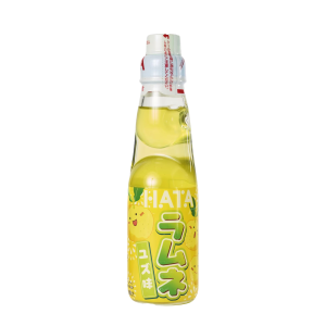 Hata Ramune Yuzu - Japanese Carbonated Soft Drink with Refreshing Citrus Flavor | مشروب غازي ياباني هاتا راموني بنكهة الحمضيات المنعشة (اليوسفي الياباني)