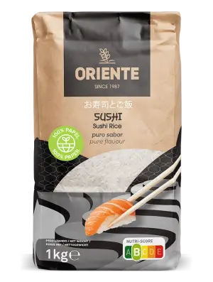 Sushi Rice - High-Quality Short Grain Rice for Sushi, Rice Bowls, and Japanese Recipes | أرز السوشي قصير الحبة بجودة عالية لتحضير السوشي، أطباق الأرز، والوصفات اليابانية