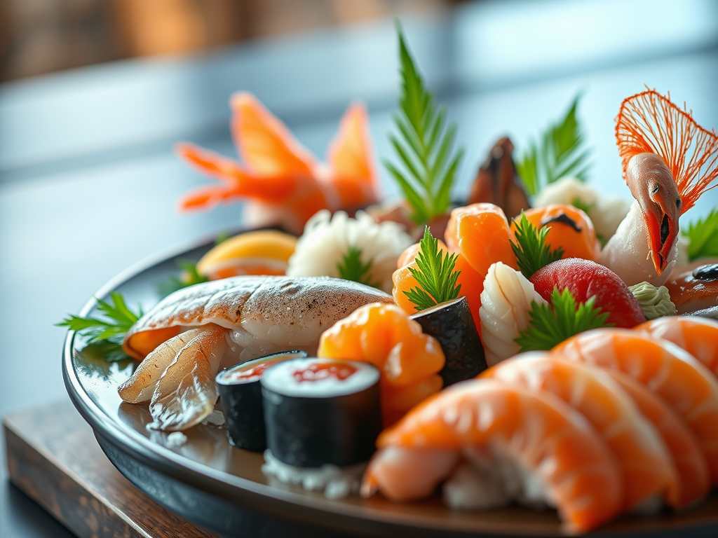 Authentic sushi and sashimi with fresh seafood from FoodzWay | سوشي وساشيمي أصيل مع مأكولات بحرية طازجة من فودزواي